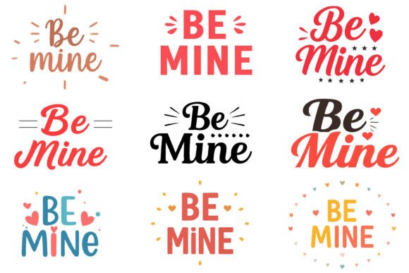 Be Mine SVG PNG Valentine Quote Bundle: Graphics & Illustrations Review
