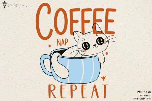 Coffee Nap Repeat SVG PNG: A Designer's Review
