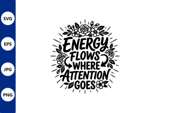 Floral Energy Flow Vector Art for Graphics and Illustrations