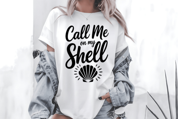 Shell Quote PNG Beach Shirt SVG: Graphics for T-Shirt Designs
