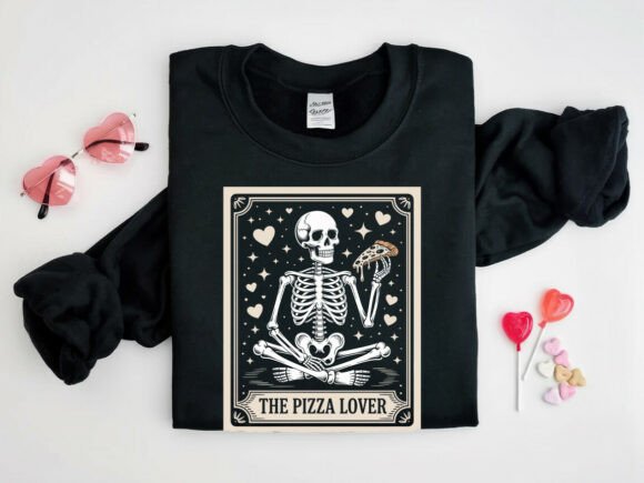 Skeleton Pizza Lover Valentine PNG Review