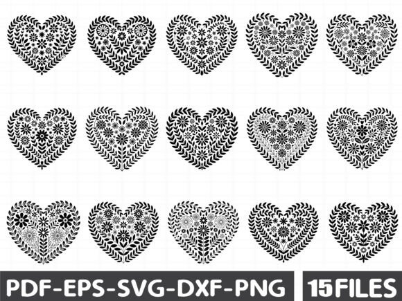 Spring Floral Heart SVG: A Fresh Graphic Design Asset for Illustrations