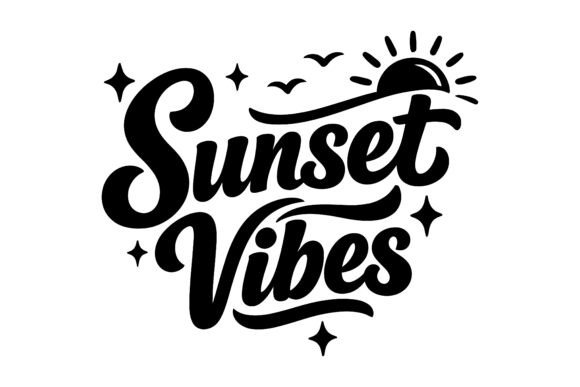 Sunset Vibes Lettering: A Freebies Graphics Review for Publishers