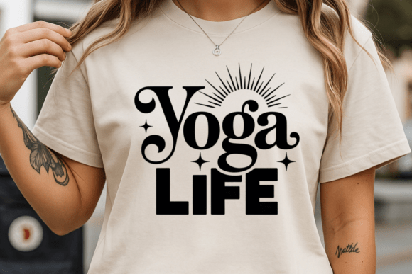 Yoga Life SVG Motivational Yoga Quote Graphics T-Shirt Designs
